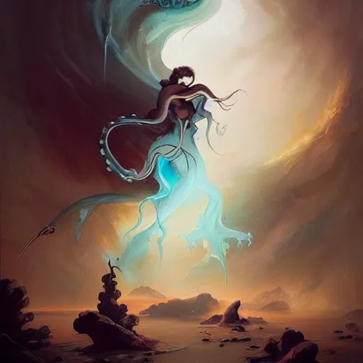 Prompt: an amazing piece of art by Peter Mohrbacher, 🐙