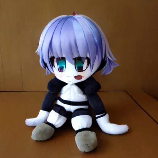 Image similar to cute chibi fumo plush of the party bruiser who deals out unimaginable DPS