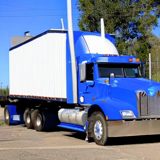 Image similar to blue heart shaped semi truck