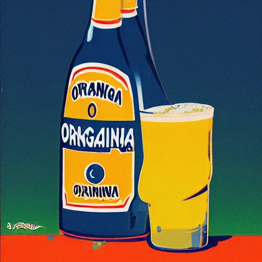 Image similar to orangina poster.