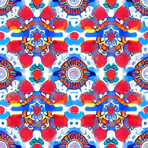 Image similar to seamless pattern showing gears. colorful, aquarel, drawing, white background, seamless, tileable, ornament.