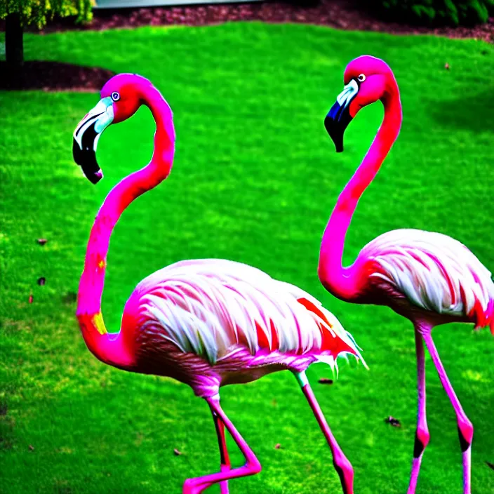 Image similar to flamingo lawn monsters at vanvcouver,british columbia,canada