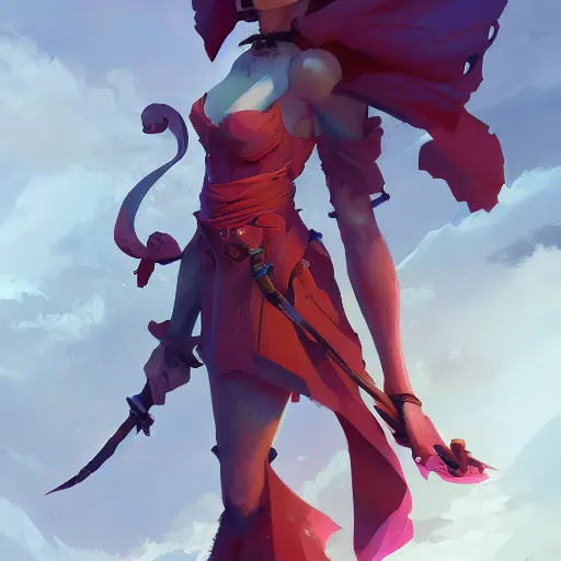 Image similar to spellblade, behance hd artstation by jesper ejsing by rhads, makoto shinkai and lois van baarle, ilya kuvshinov, ossdraws