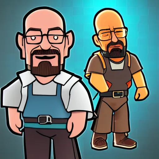 Image similar to walter white as clash royale card