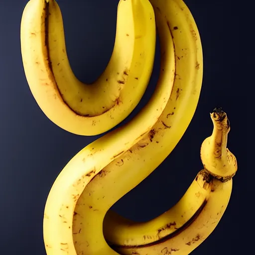 Prompt: A museum piece banana sculpted out of solid gold.