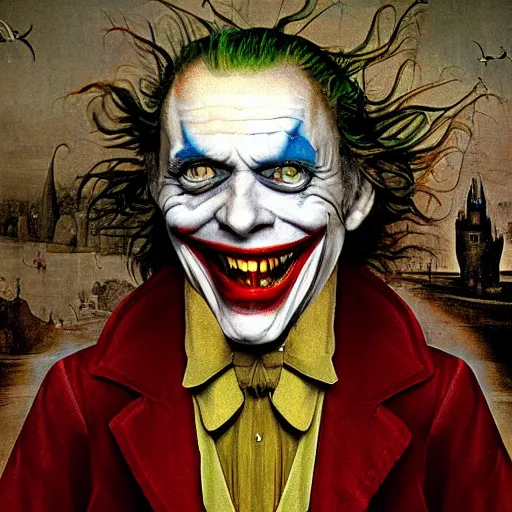 portrait of the joker, joker is laughing, drama, chaos | Stable ...