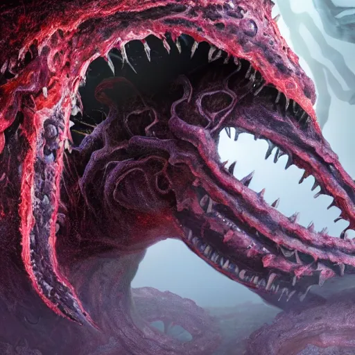 Image similar to 4 k photo of a abyssal monster atriarch