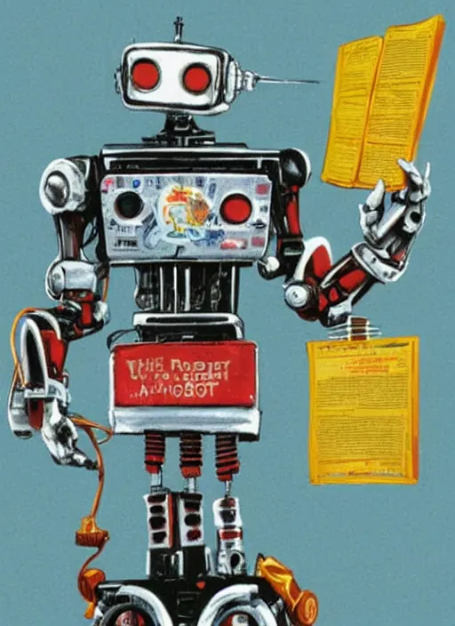 Prompt: the robot from short circuit as president of the united states