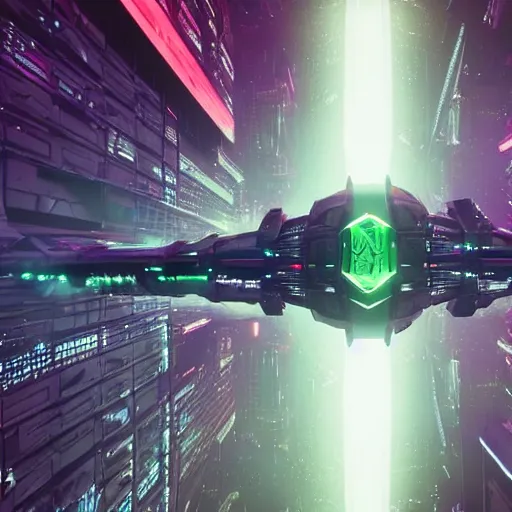 Prompt: star citizen spaceship flying through dark dystopian city, neon electronic billboards, digital signs, rendered in Lumion Pro, Autodesk Solidowkrs Visualize, Maya, and Cinema 4D by Iwan Baan, Greg Rutkowski, Ted Gore, Dustin Lefevre, and Jaya Su Berg, trending on artstation, cgsocciety r/art