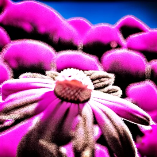 Image similar to a flower in infrared