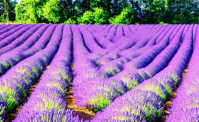 Image similar to photograph of a lavender field