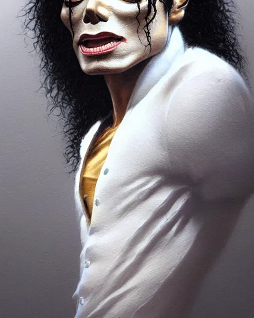 Prompt: michael jackson made of bone, real life skin, intricate, highly detailed, artstation, concept art, smooth, sharp focus, art by artgerm and greg rutkowski