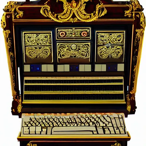 Image similar to baroque computer