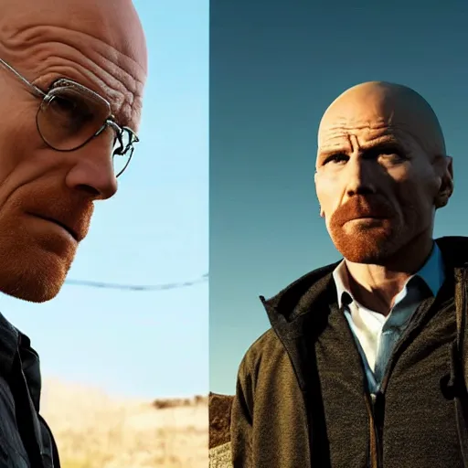 Image similar to Live Action Still of Jerma in Breaking Bad, real life, hyperrealistic, ultra realistic, realistic, highly detailed, epic, HD quality, 8k resolution, body and headshot, film still