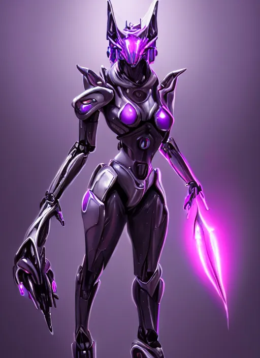 Image similar to cinematic goddess full shot, beautiful stunning hot anthropomorphic robot mecha female dragon, sleek dragon head, metal ears, led purple eyes, smooth fuschia skin, smooth silver armor, floating in space, holding a planet, epic proportions, epic size, epic detail, furry art, dragon art, giantess art, warframe fanart, furaffinity, octane