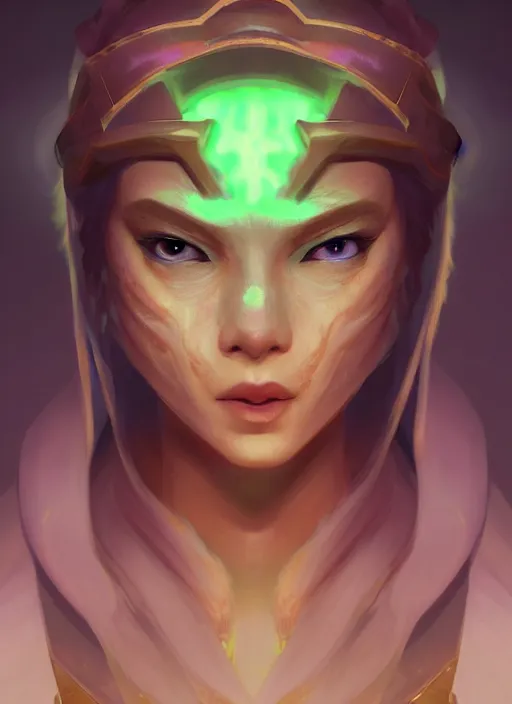 Prompt: glowwave portrait of pusge from dota 2, au naturel, hyper detailed, digital art, trending in artstation, cinematic lighting, studio quality, smooth render, unreal engine 5 rendered, octane rendered, art style by klimt and nixeu and ian sprigger and wlop and krenz cushart.