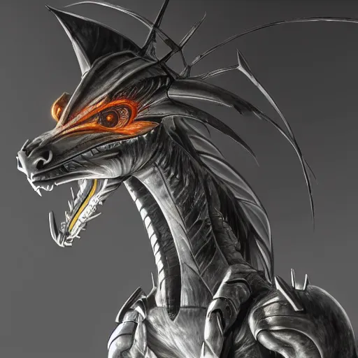 Prompt: stunning back end shot with an upward angle, of a beautiful hot anthropomorphic female robot dragon, well designed highly detailed cute female dragon head with slick eyes, looking back at the camera with a smirk, well armored, detailed claws, high quality, HD octane render, fantasy, furry art, Artstation, Deviantart, Furaffinity