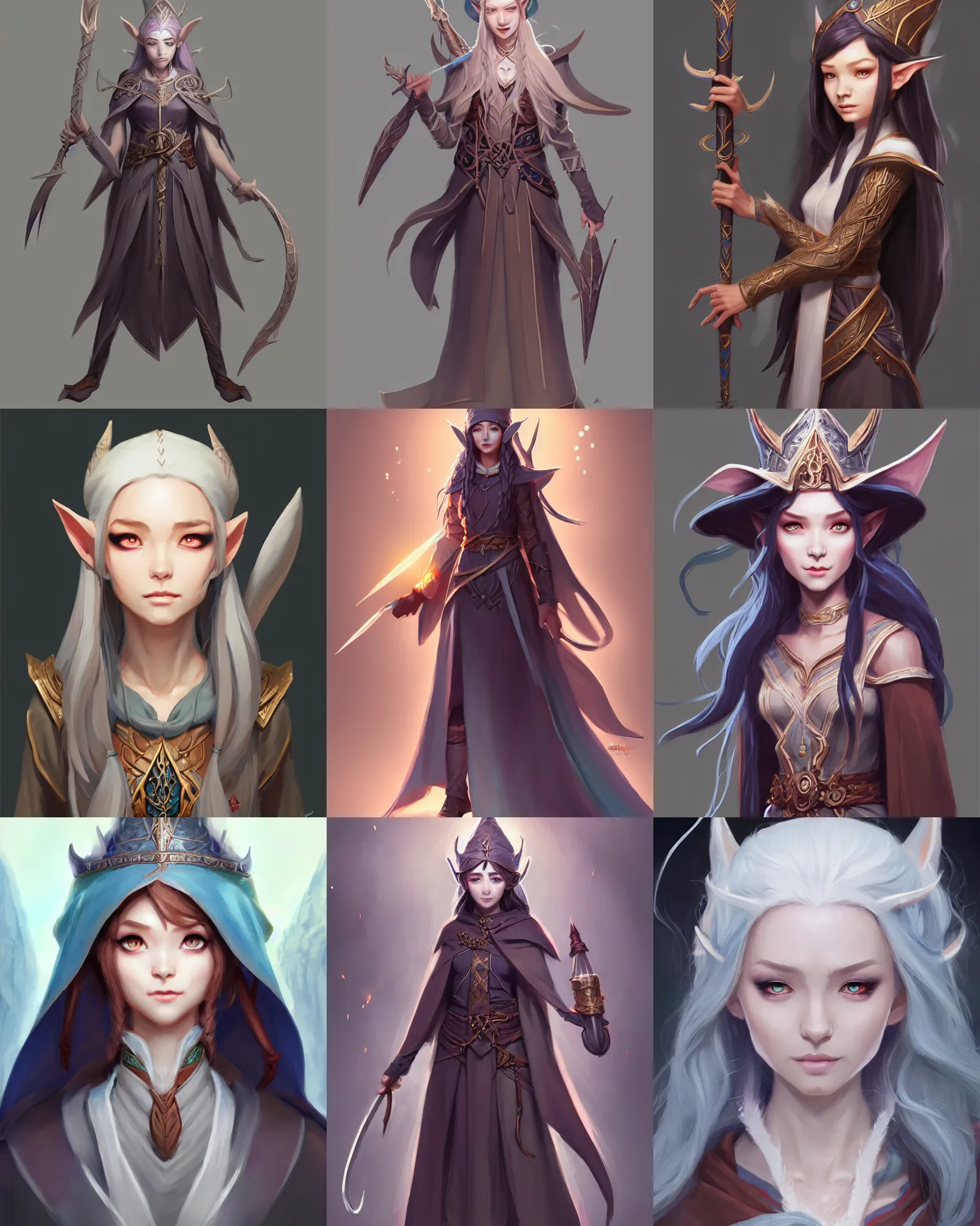 Prompt: Character concept art of Ssunbiki as an elvish wizard|| cute-fine-face, pretty face, realistic shaded Perfect face, fine details by Stanley Artgerm Lau, WLOP, Rossdraws, James Jean, Andrei Riabovitchev, Marc Simonetti, and Sakimichan, tranding on artstation