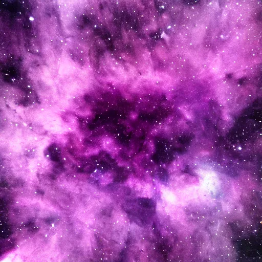 Prompt: Purple nebula, highly detailed.