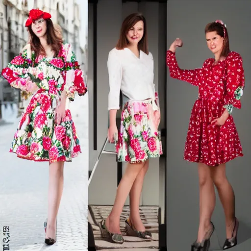 Image similar to floral hungarian female fashion