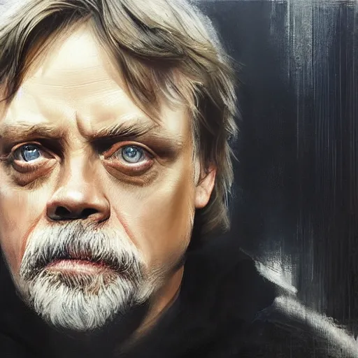 Image similar to mark hamill by ruan jia, portrait