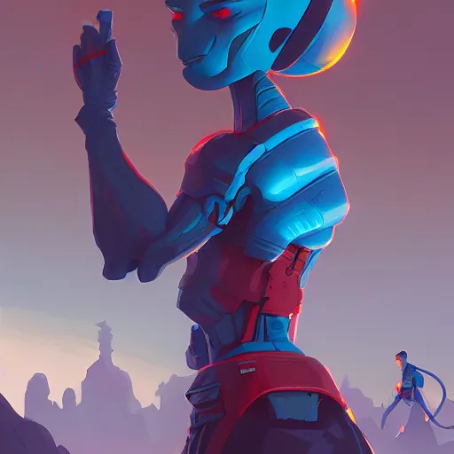 Image similar to hero world alien 1 9 7 9, behance hd by jesper ejsing, by rhads, makoto shinkai and lois van baarle, ilya kuvshinov, rossdraws global illumination