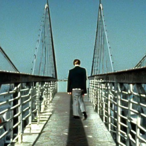 Image similar to still of ile de re bridge, in american psycho ( 1 9 9 9 )