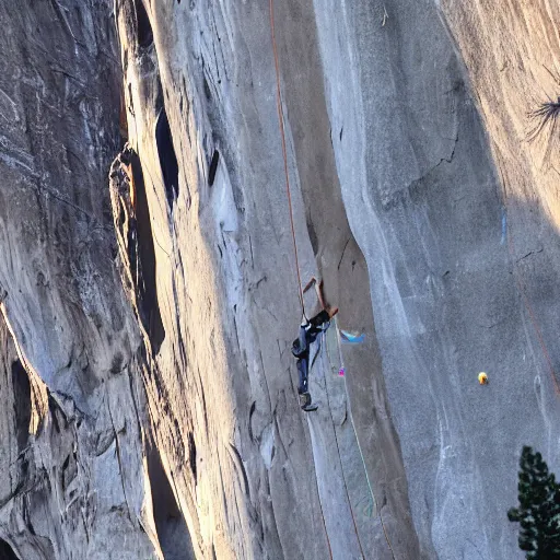 Image similar to el capitan yosemite rock climbing 4 k