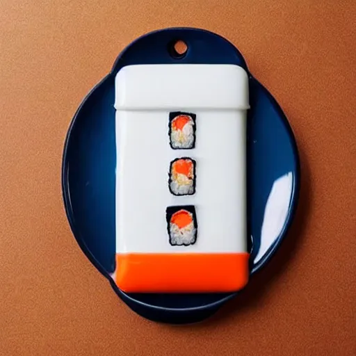 Image similar to mobile phone made of sushi