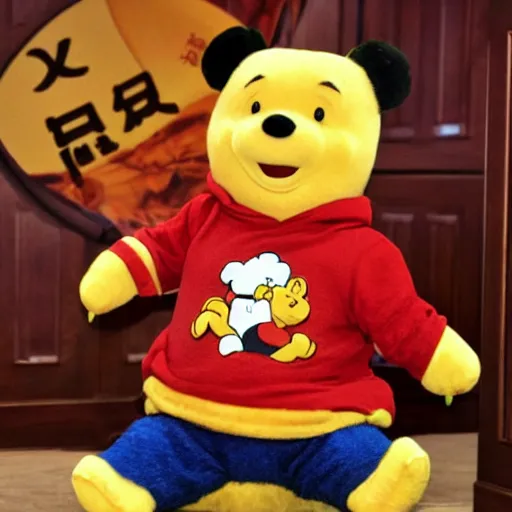 Prompt: xi xingping as winny the pooh