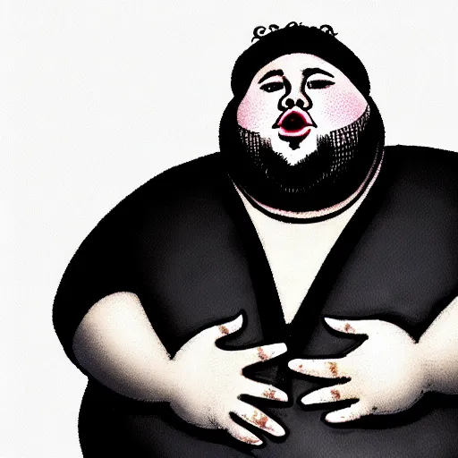 Image similar to a fat man