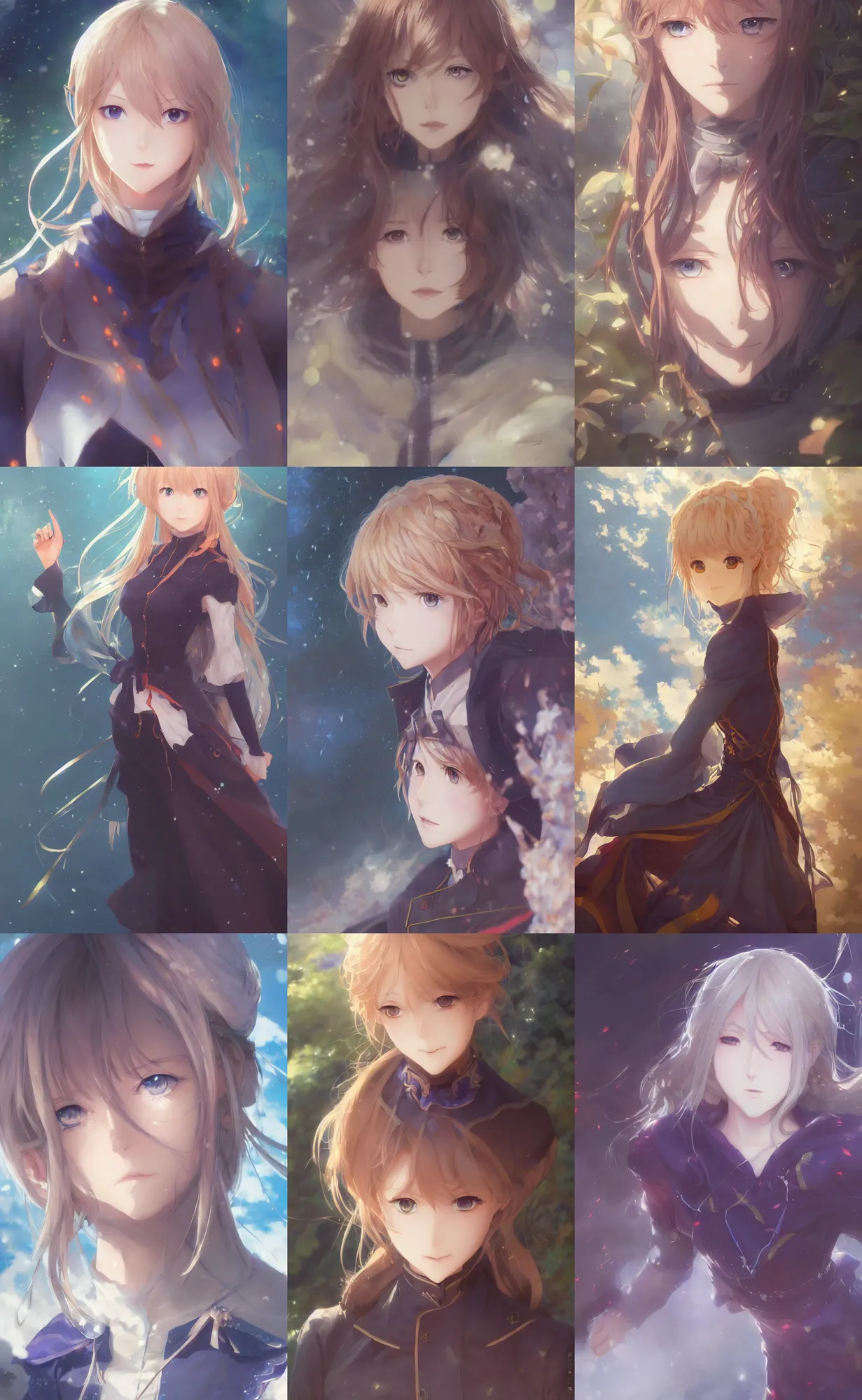 Prompt: An anime portrait of Violet Evergarden, by Stanley Artgerm Lau, WLOP, Rossdraws, James Jean, Andrei Riabovitchev, Marc Simonetti, and Sakimichan, tranding on artstation
