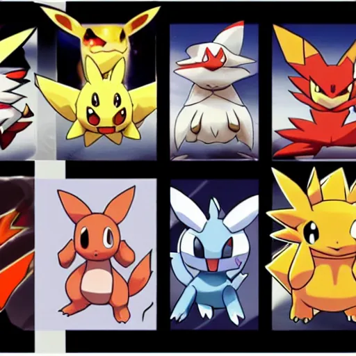 new eeveelution, original artwork by Ken Sugimori, Stable Diffusion