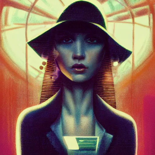 Image similar to detailed face of a woman, clockwork, moment, tectonic sky, skydome, bullet train, turbines, utopian, tech noir, wet reflections, prism, atmospheric, ambient, pj crook, syd mead, livia prima, artgerm, greg rutkowski, nick alm, casey baugh