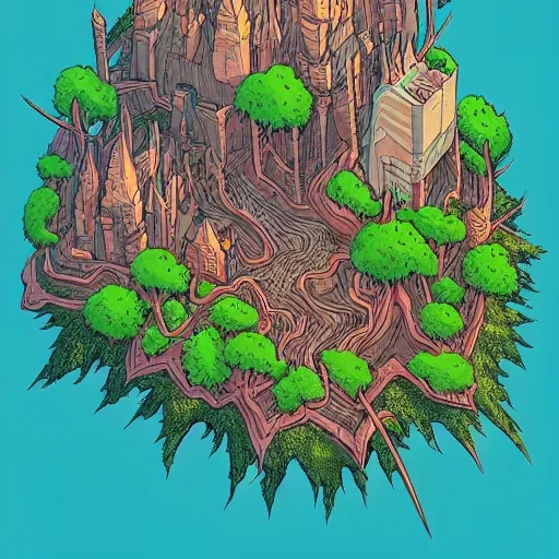 Prompt: cell shaded adult animation, a birds eye view overlooking a walled off ancient fantasy city being attacked by monsters, surrounded by mountains and trees of greens and browns, rivers and lakes, concept art by josan gonzales and wlop, Laurie Greasley and james jean, highly detailed, sharp focus, Trending on Artstation, HQ, deviantart, art by artgem