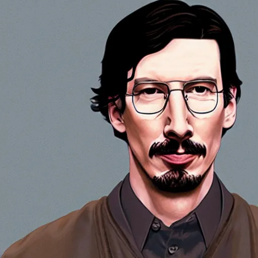 Prompt: adam driver as walter white