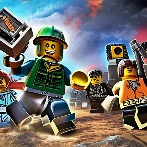 Prompt: lego rock raiders 2022 Promo Art