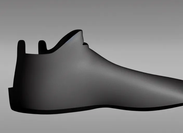 Prompt: shoe in the future, 3 d rendering, studio light