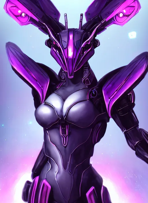 Prompt: cinematic goddess body shot, galactic sized beautiful stunning hot anthropomorphic robot mecha female dragon, sleek dragon head, metal ears, led purple eyes, smooth fuschia skin, nebula size, smooth silver armor, floating in space, epic proportions, epic size, epic detail, furry art, dragon art, giantess art, warframe fanart, furaffinity, octane