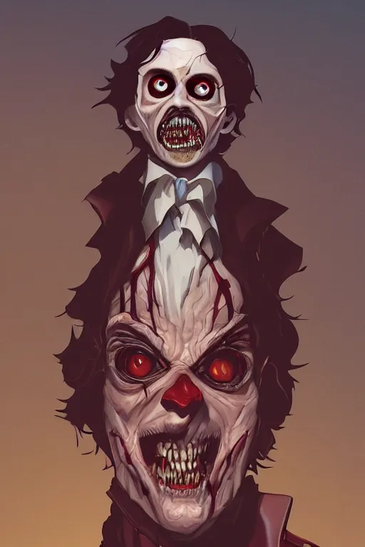 Image similar to count chocula in sleepy hollow, full body, big two toned eyes, teeth gritted, horror, intricate details, cinematic, epic, realistic, anatomy, tomer hanuka, uplight, artstation, photorealistic, scary
