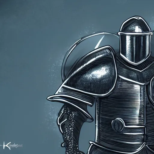 Prompt: knight, detailed, 4k, style of hydro74
