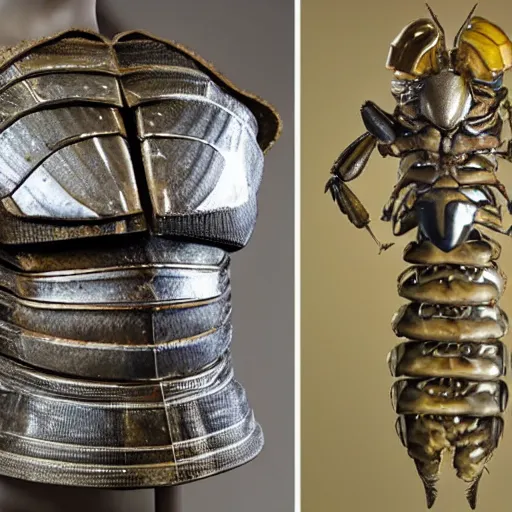 Image similar to armor made of insect chitin