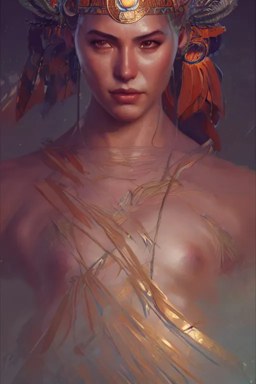 Prompt: goddess of the amazon, highly detailed, digital painting, artstation, concept art, smooth, sharp focus, illustration, unreal engine 5, 8 k, art by artgerm and greg rutkowski and edgar maxence