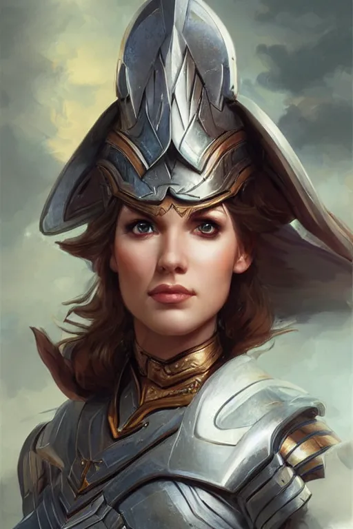 Image similar to amazon valkyrie athena, d & d, fantasy, portrait, highly detailed, headshot, digital painting, trending on artstation, concept art, sharp focus, illustration, art by artgerm and greg rutkowski and magali villeneuve