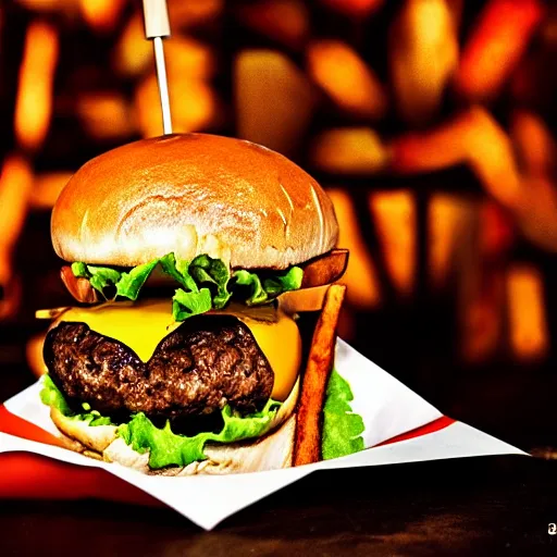 Image similar to burgers and fries astrophotography strobist gel lighting