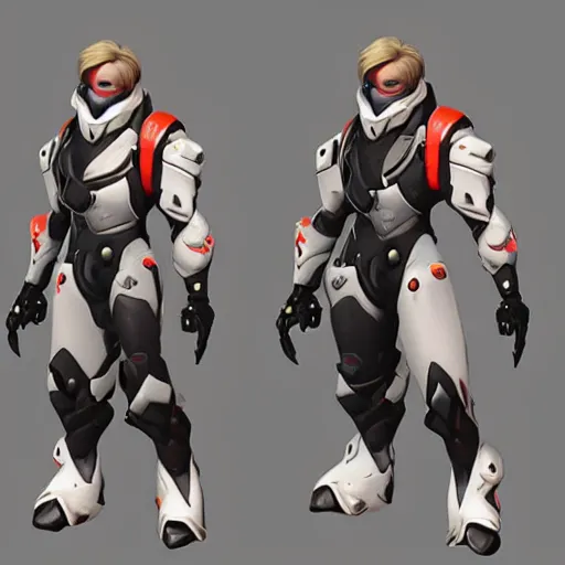 Image similar to xqc as an overwatch character