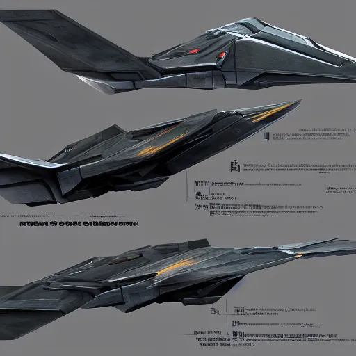 Prompt: a sci-fi style stealth fighter,artstation