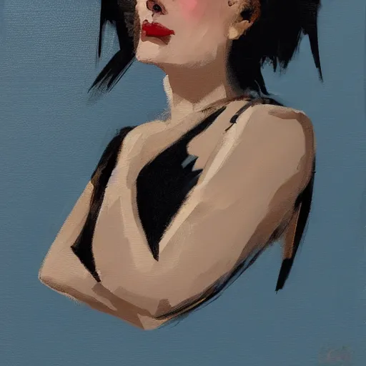 Image similar to hedgehog lady in the style of michael carson