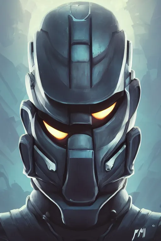 Image similar to epic mask helmet robot ninja portrait stylized as fornite style game design fanart by concept artist gervasio canda, behance hd by jesper ejsing, by rhads, makoto shinkai and lois van baarle, ilya kuvshinov, rossdraws global illumination radiating a glowing aura global illumination ray tracing hdr render in unreal engine 5