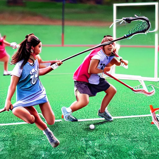 Image similar to human size kittens playing lacrosse, 4 k, photo realistic, extremely life like